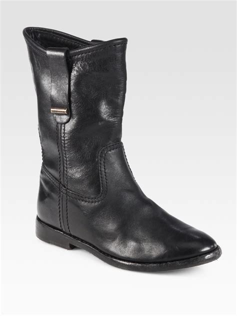 burberry black biker boots|burberry shoes official website.